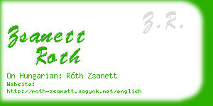 zsanett roth business card
